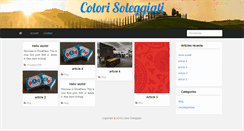 Desktop Screenshot of colori-soleggiati.it